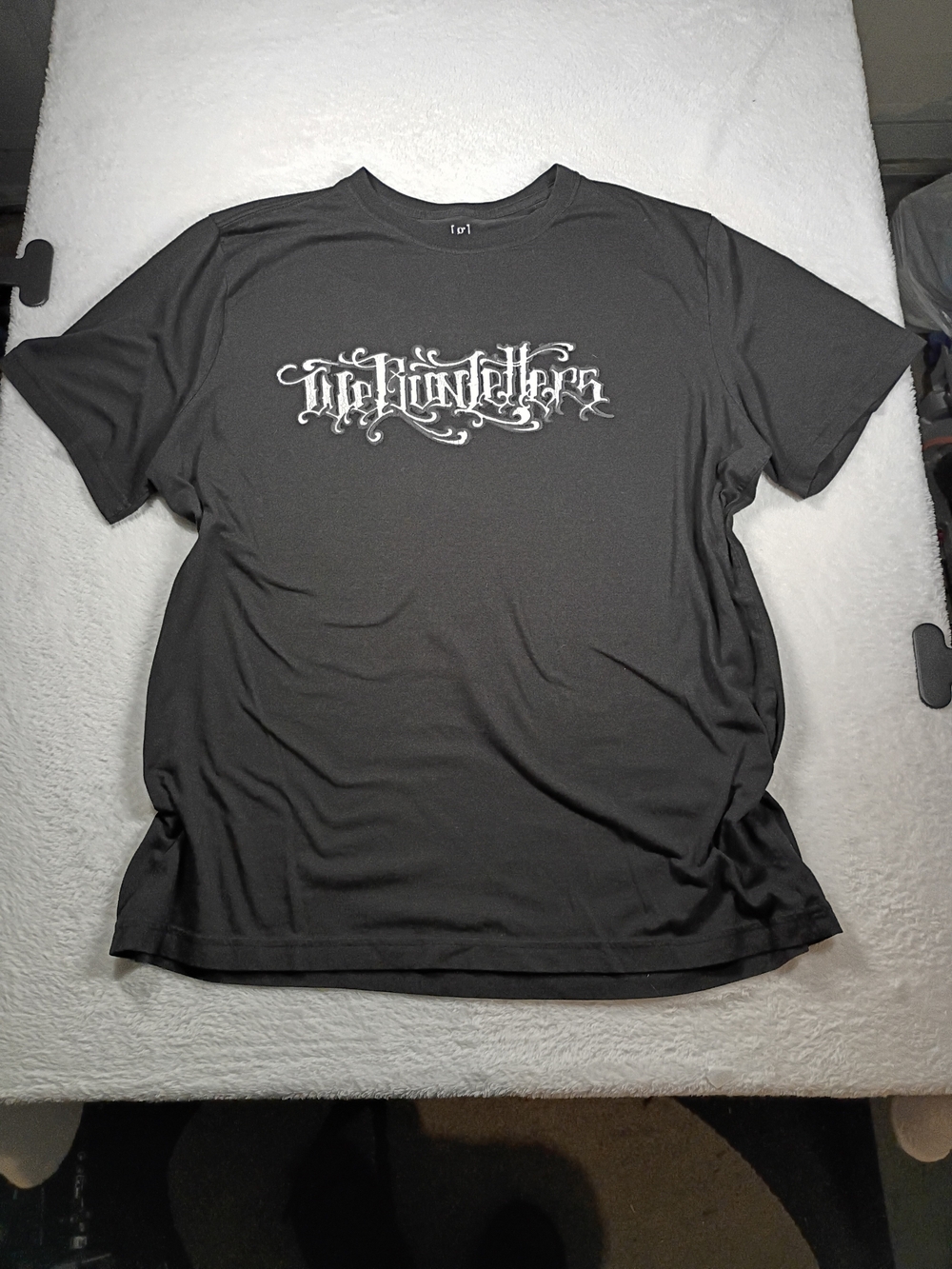 Graffiti Script Graphic Tee Black Y2K Streetwear XL